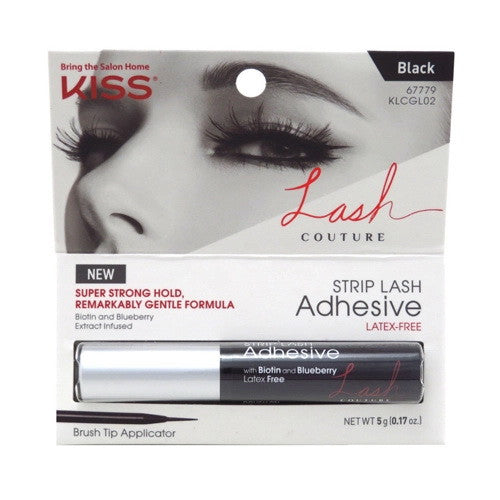Kiss Lash Couture Strip Eye Lash Adhesive Black, 1 Ea